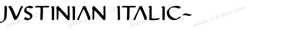 Justinian Italic字体转换